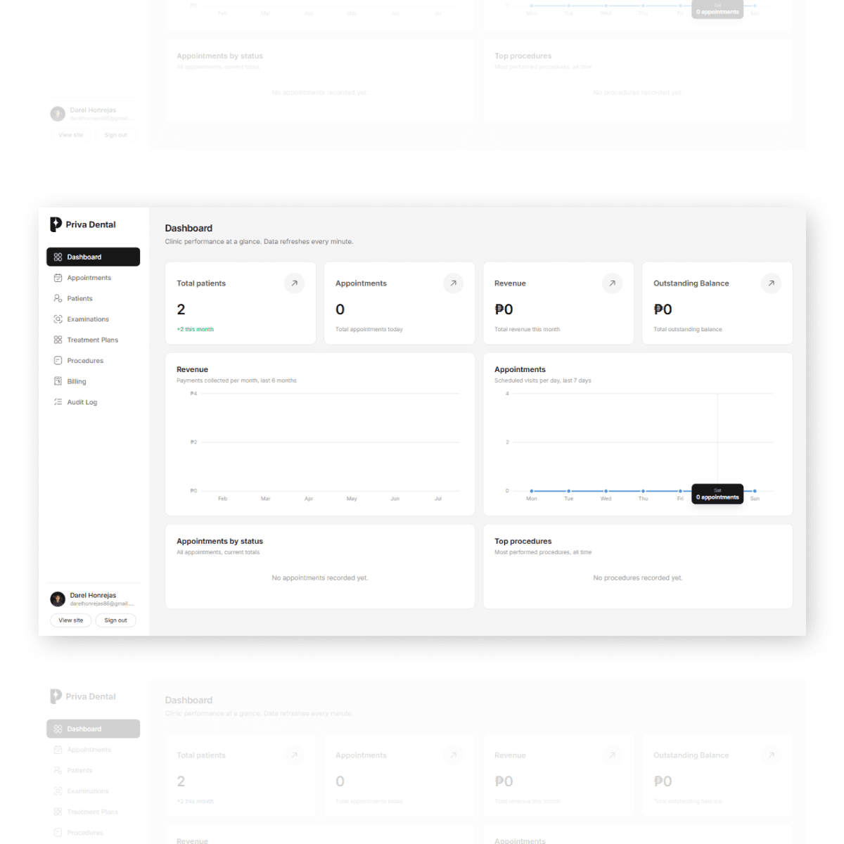 Priva Dental Dashboard