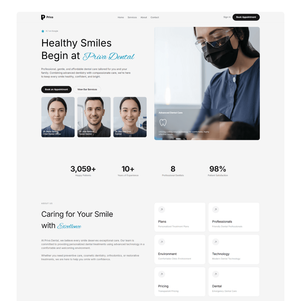 Priva Website